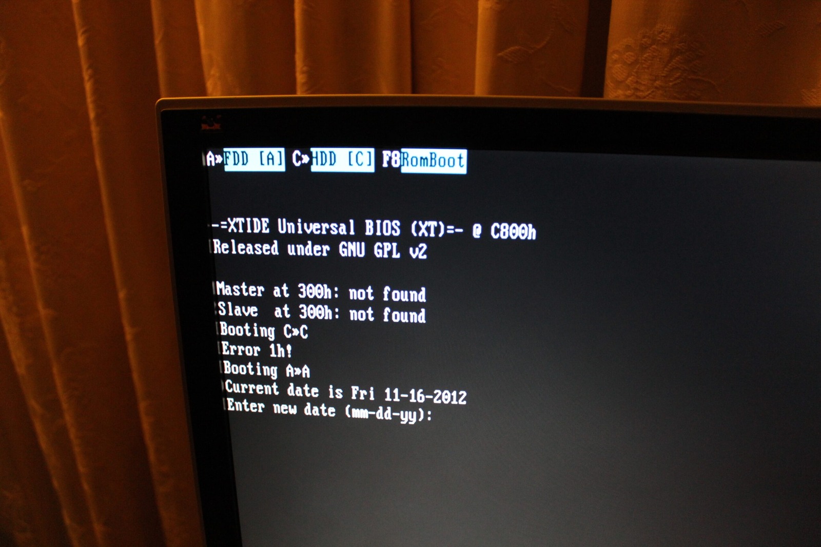 Sega TeraDrive XTIDE Upgrade for the BIOS Flash Chip