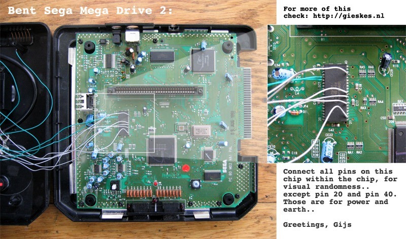 Circuit Bending a Sega Mega Drive 2