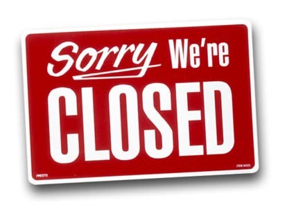 The Shop is Closed!