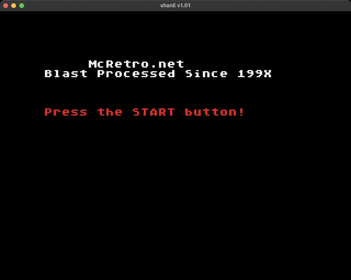 shanE v1.01 - The Mega Drive ROM