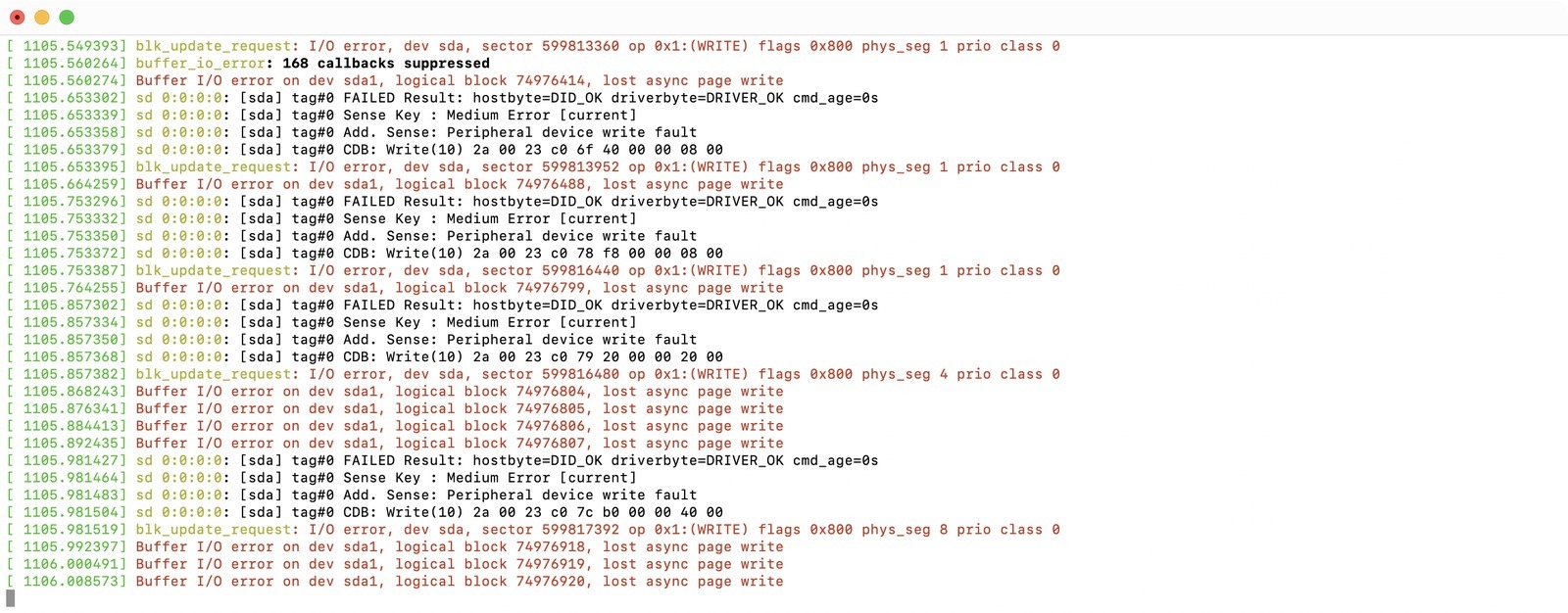 GeoCities Downtime - WD Blue SA510 1TB WDS100T3B0B Failure